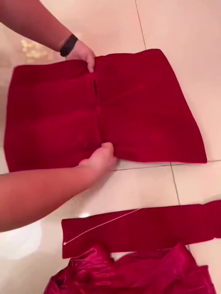 Giant Christmas Bow Velvet Red | Large Bow Door Decor 31.5" | Christmas Tree Topper Bow | Holiday Door Bow
